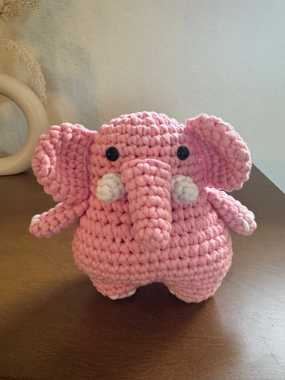 *Pre-Made Plushie* Woobles Lulu the Pink Elephant Large Collectible Animal Plush